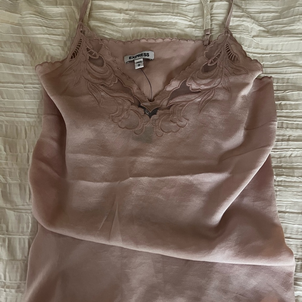 Express Blush Lace Trim Cami